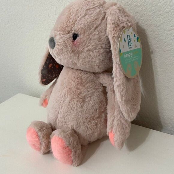 B Softies Butterscotch Bunny Rabbit Je m’appelle 12" Pink Soft Happy Hues NWT - Picture 4 of 11
